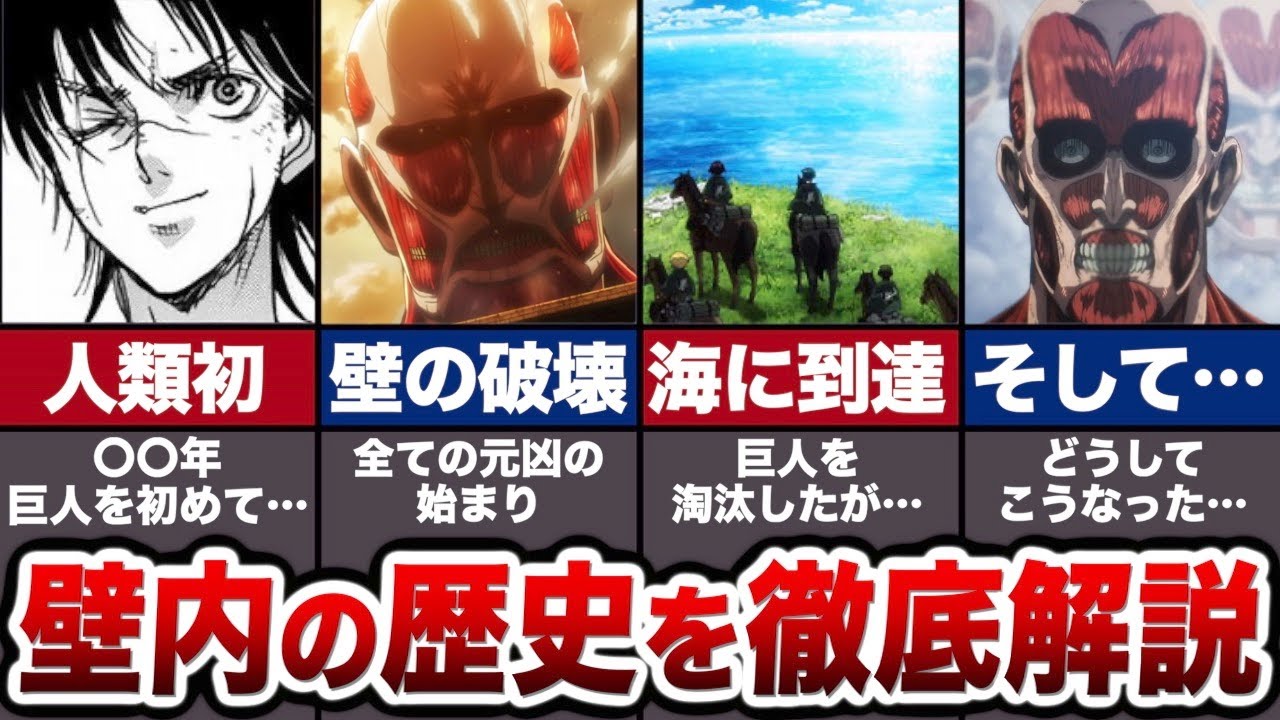 フリッツ王が壁を築き上げてからエレンが〇〇するまでの壁内の歴史について徹底解説