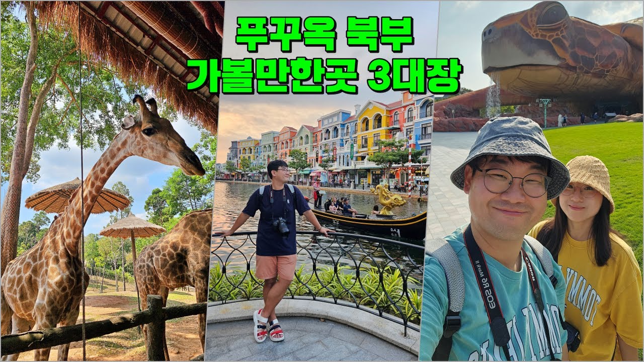 푸꾸옥 북부 제일 재밌는 세 곳! #빈펄사파리 #빈원더스 #그랜드월드