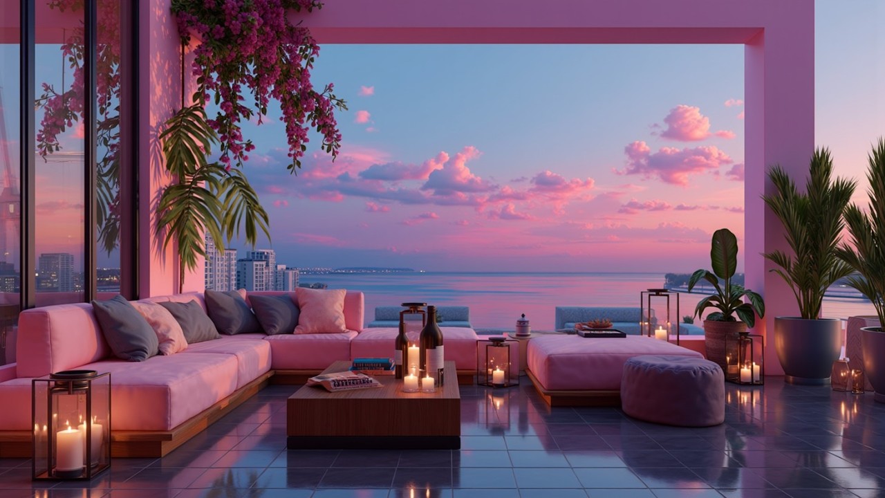 Tropical Deep House Mix ✨ Golden Hour Chillout Vibes on a Luxurious Sunset Terrace