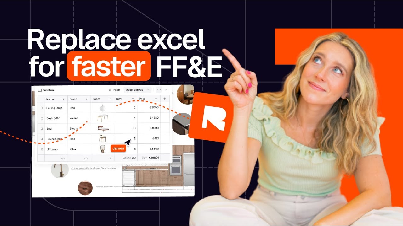 Попрощайтесь с Excel для составления проектных спецификаций; работайте быстрее с Rayon Design.