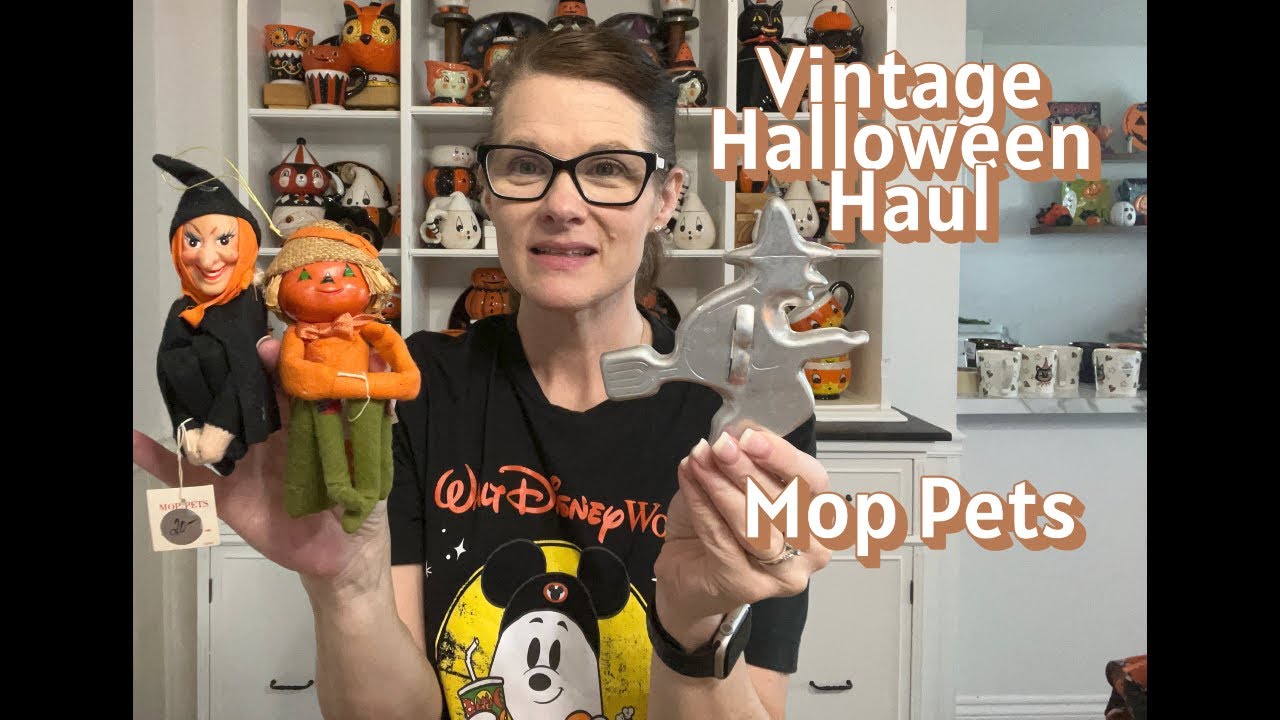Vintage Maximalist Halloween Haul Mop Pets Knee Huggers