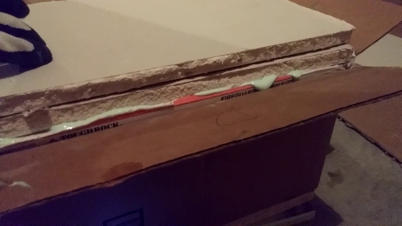 Green glue noise reduction on dry wall test 5