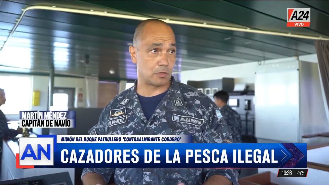 Cazadores de la pesca ilegal: misión del patrullero oceánico en la mil