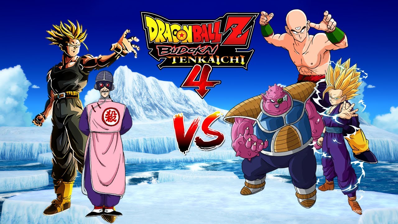 DBZ BT4: Trunks y Cyborg Tao vs Gohan SSJ2, Tenshinhan y Dodoria - (Batallas Random)