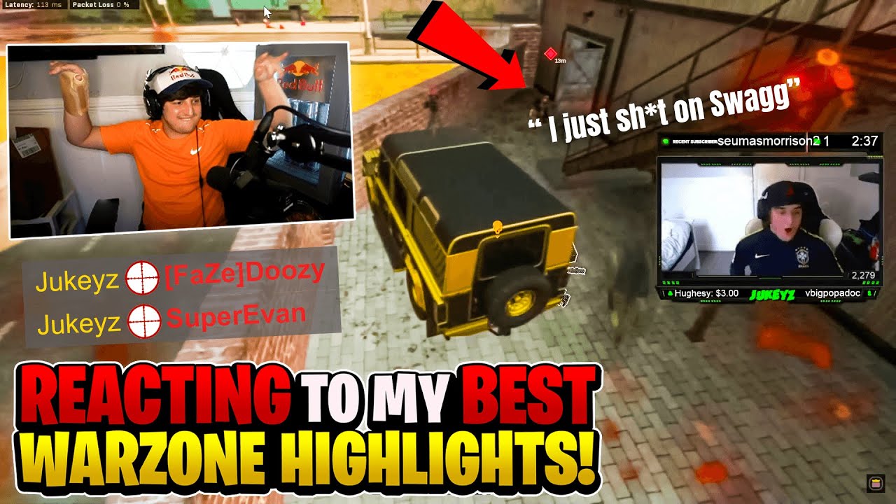 REACTING to MY BEST Warzone highlights! 😆
