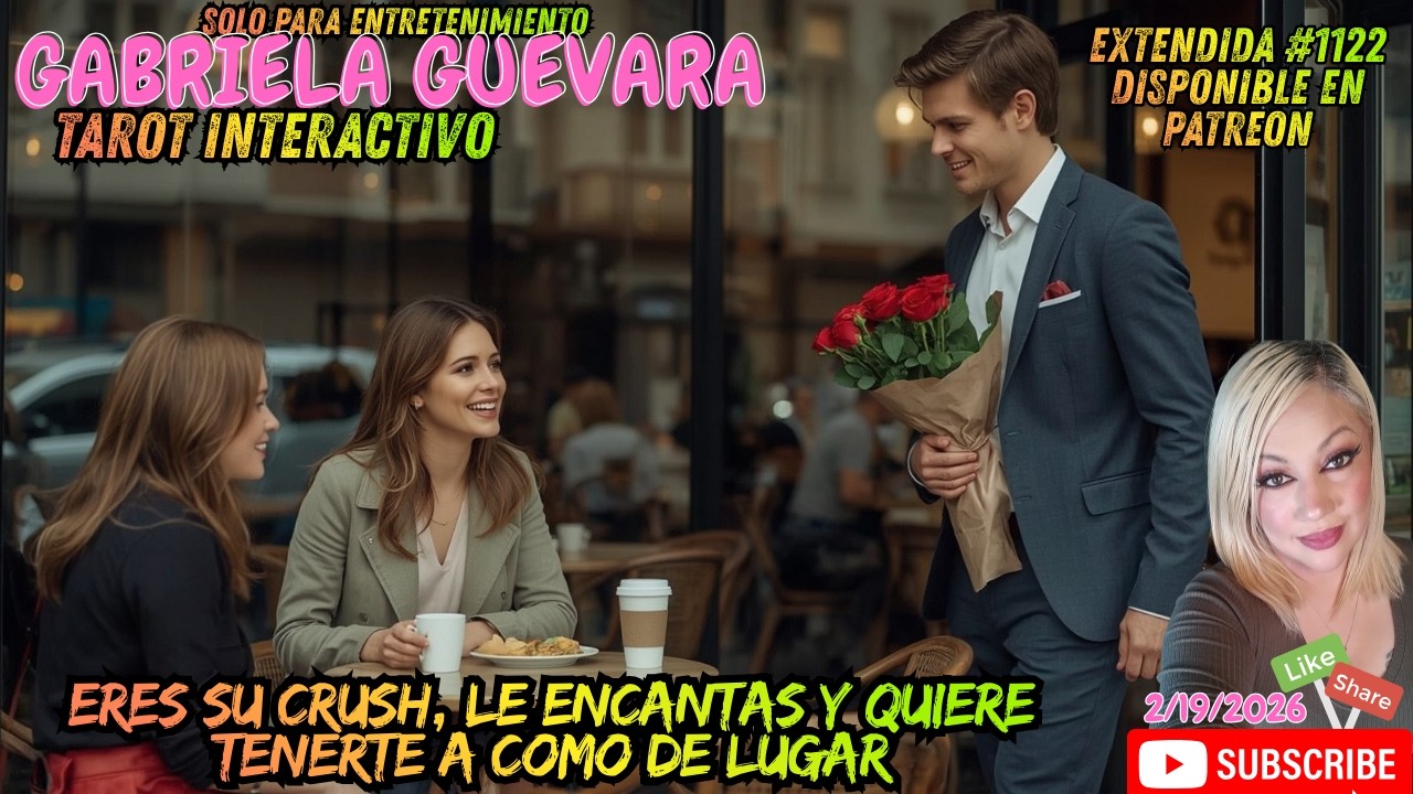 Eres su CRUSH, le encantas y quiere tenerte a como de lugar #tarot EXTENDIDA #1122