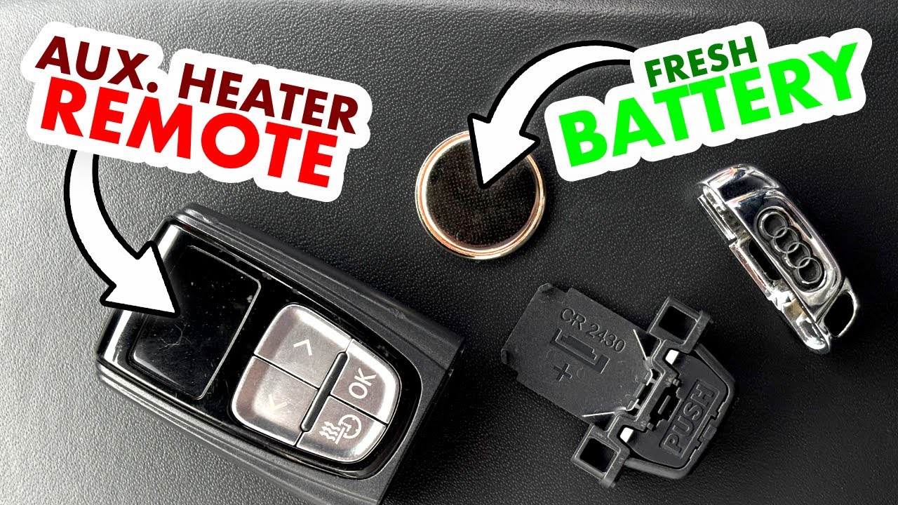 Audi remote aux. heater battery change Webasto Eberspächer