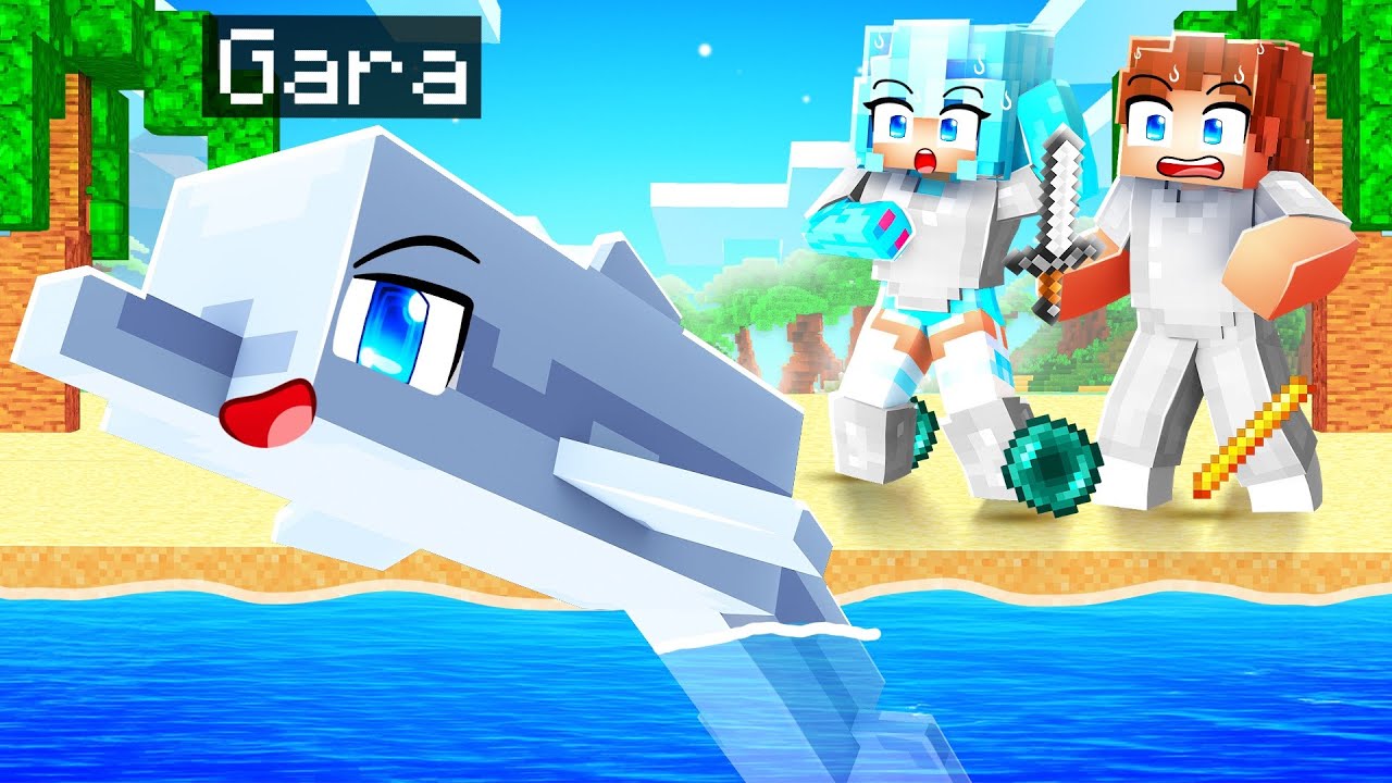I Pretended To Be a DOLPHIN Then Beat Minecraft!