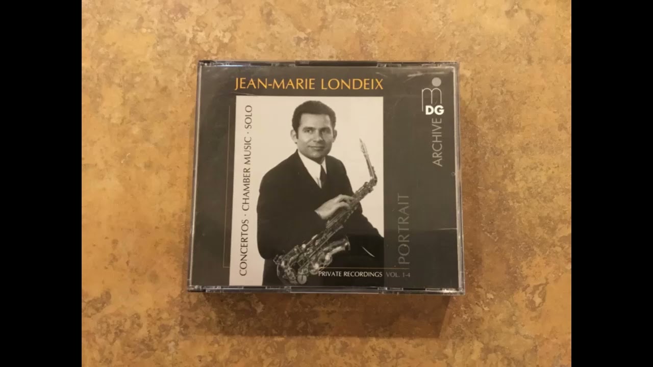 Jean-Marie Londeix - Portrait Private Recordings CD 1