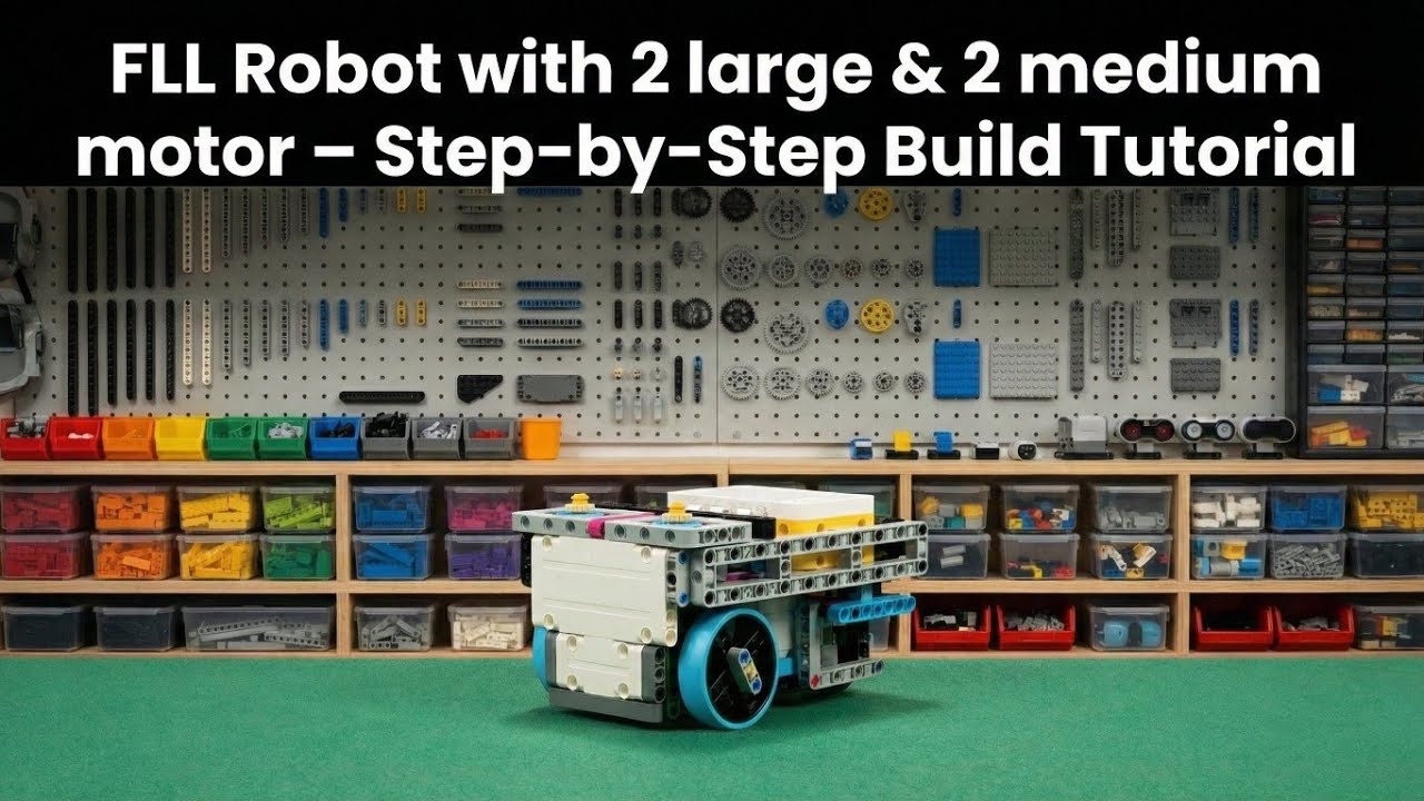 LEGO SPIKE Prime FLL Robot Build – Step-by-Step Tutorial (2 Large + 2 Medium Motors)