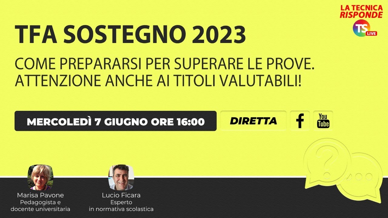 Tfa sostegno 2023, come prepararsi per superare le prove. Attenzione anche ai titoli valutabili