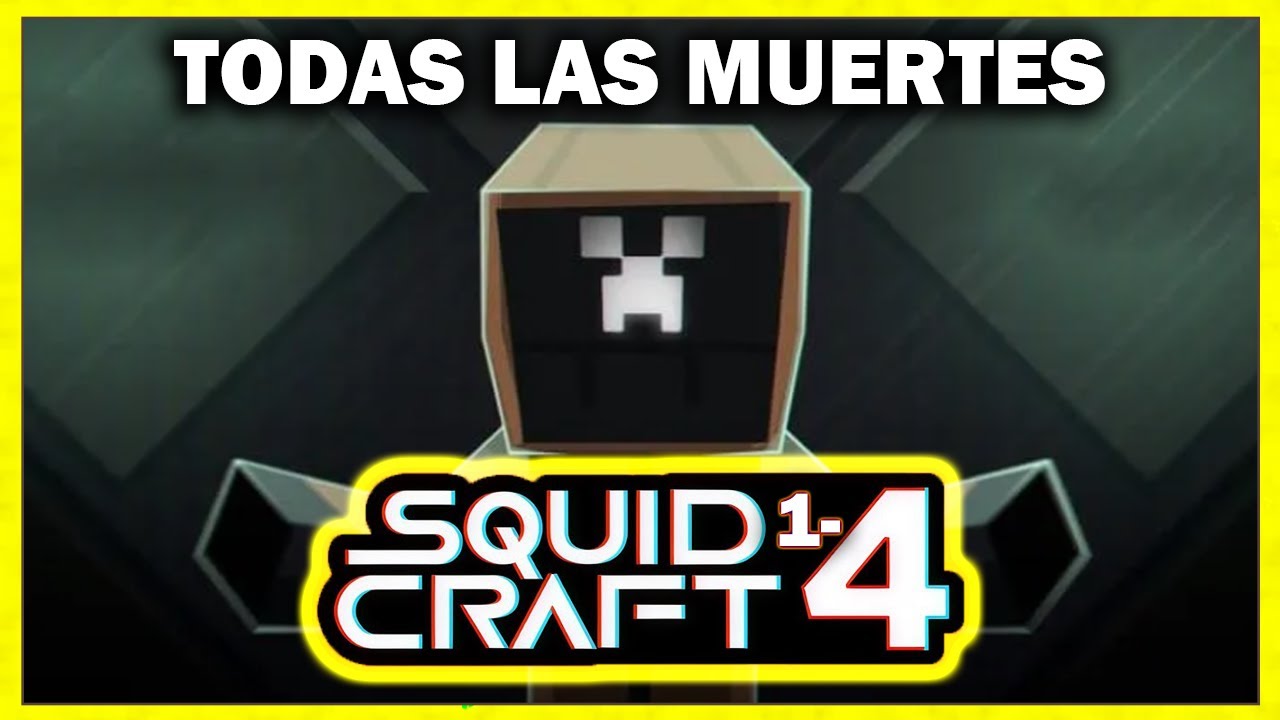 Todas las MUERTES Squid Craft Games 1-4
