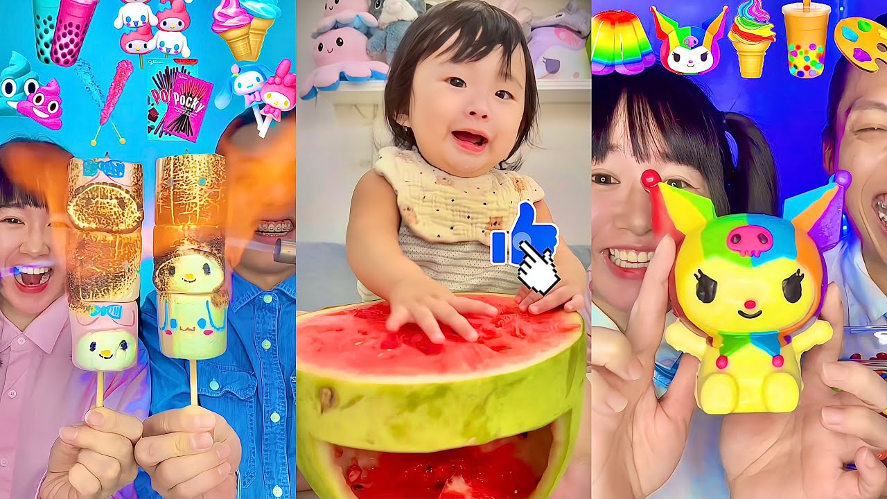 Random Emoji Food Challenge ASMR Compilation! 🥵bubble tea(Part113)