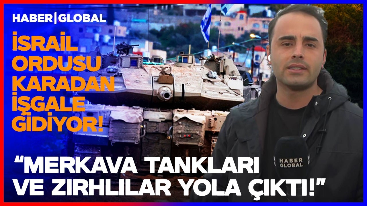 NETANYAHU ORDUYA EMİR VERDİ! İsrail Merkava Tankları Yola Çıktı Karadan İşgal Kapıda!