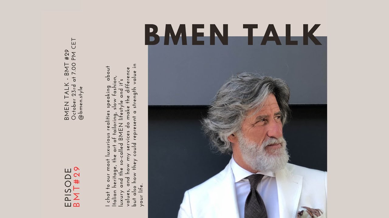 BMEN TALK-BMT#29  From Art to Style: A Conversation with Style Icon Franco Mazzetti