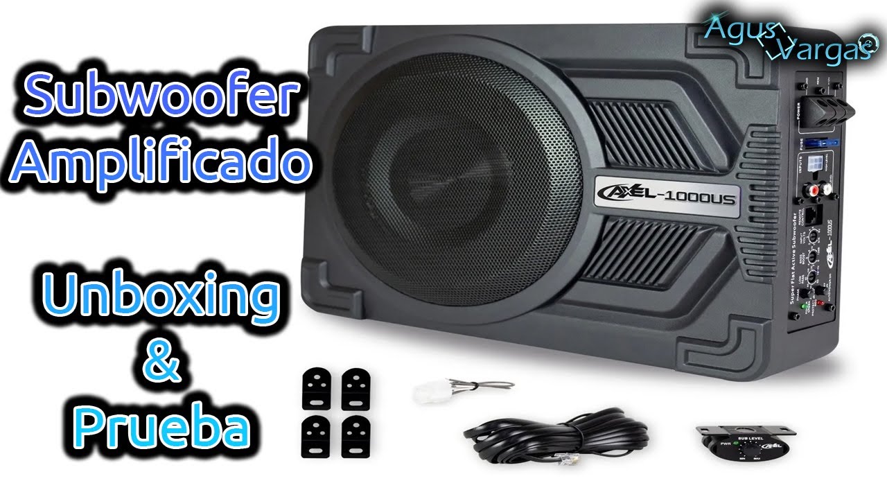 UNBOXING Y PRUEBA DEL SUBWOOFER AMPLIFICADO AXEL 1000-US STEELPRO 10