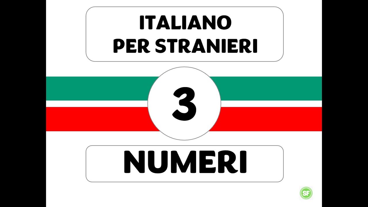 ITALIANO PER STRANIERI - I NUMERI da 1 a 20 - AIUTO PER LA PRONUNCIA