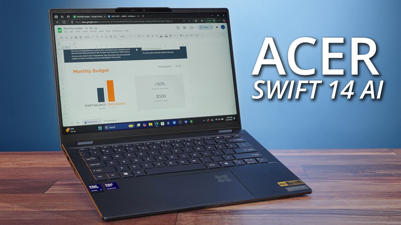 Ноутбук Acer Swift 14 AI | Мастер на все руки