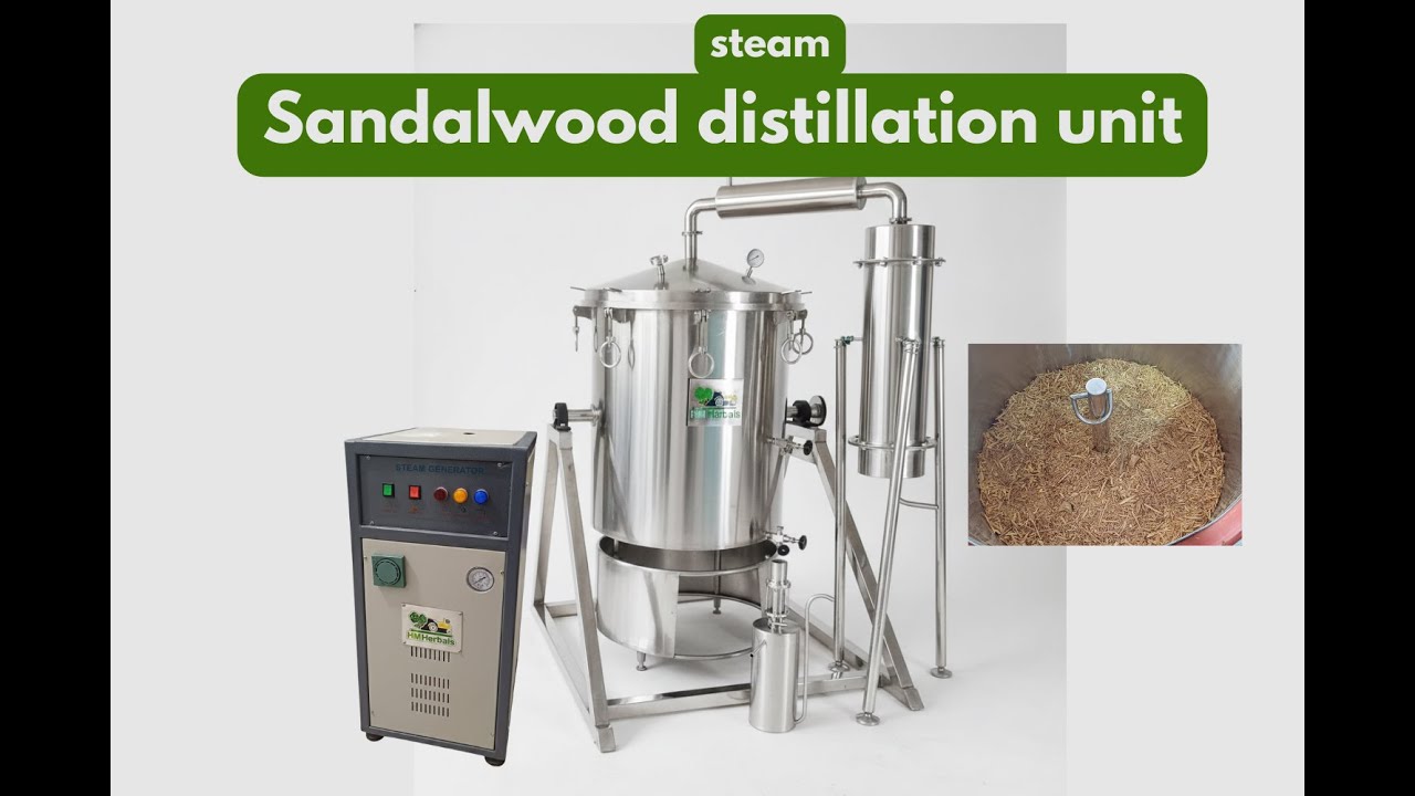 Sandalwood oil distillation unit installed at overseas client.#distillation #sandalwooddistillation