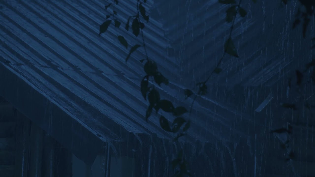 Fall Asleep Fast in 3 Minutes – Heavy Rain on Old House in Misty Forest Night
