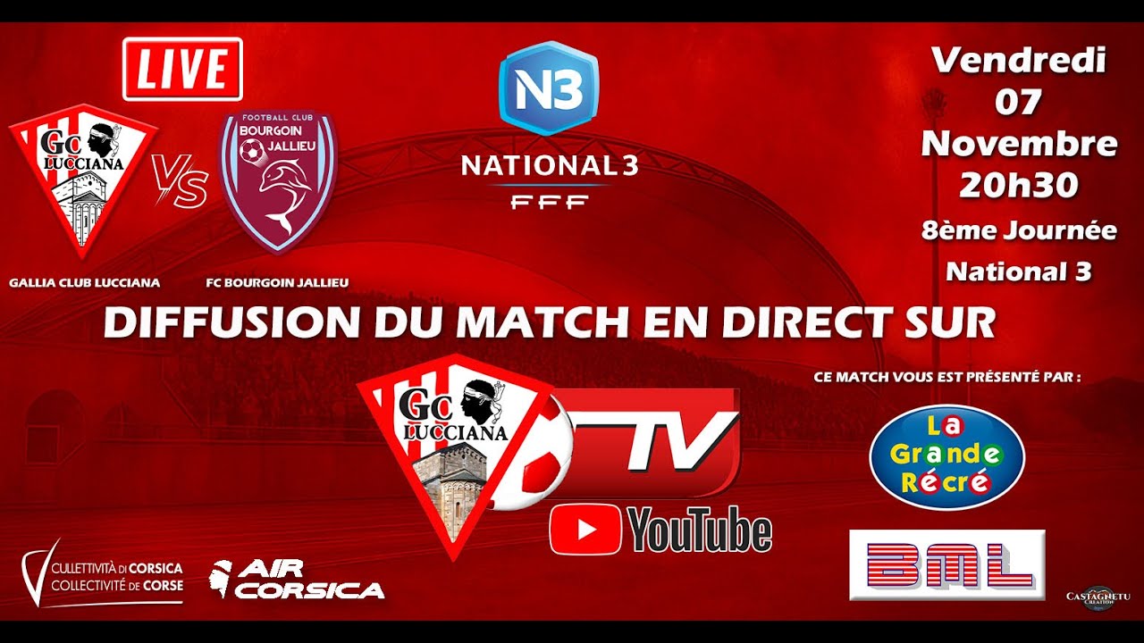 N3 Groupe H, Gallia Lucciana -Fc Bourgoin Jallieu