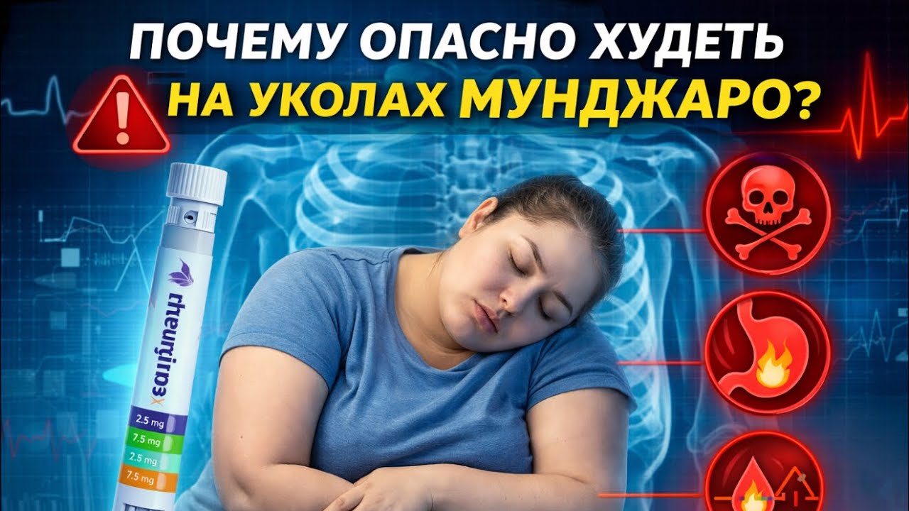 Почему опасно худеть на уколах Мунджаро?