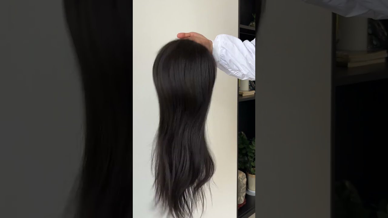 Achieve Sleek Sophistication with Natural Color Silk Top Full Lace Wig (NSTW-098) #hairwig #wigs