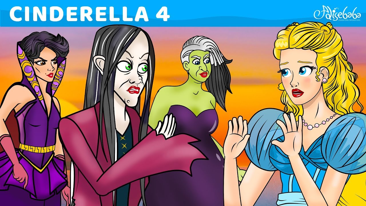Cinderella cartoon series episode 4 : Three Witches | Princess Stories