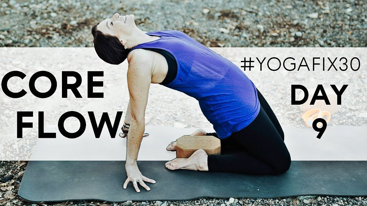 20 Min Yoga Flow Vinyasa (for Core Strength) YogaFix30 Day 9 | Fightmaster Yoga Videos