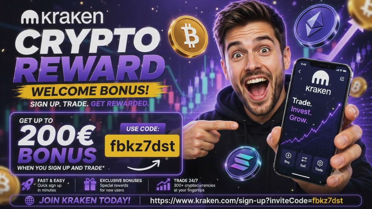 Kraken Referral Code 2026 | Get Up to &euro;200 in Crypto Rewards | Invite Code: fbkz7dst