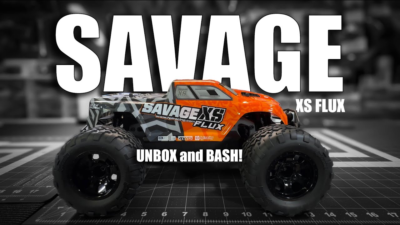 UNBOX and BASH! HPI Savage XS FLUX! It's FAST! And FUN! #rc #rcbasher #