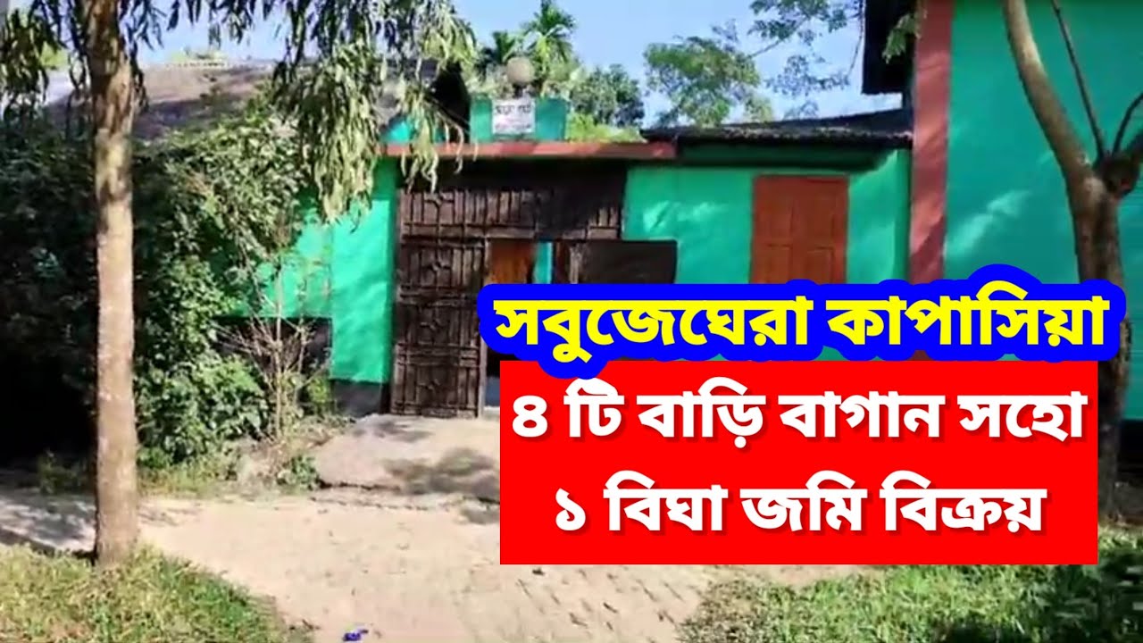১ বিঘা জমি বিক্রয় | বাড়ি বাগান খামার সহো | চাদপুর গাজীপুর | Land Sale Dhaka Gazipur