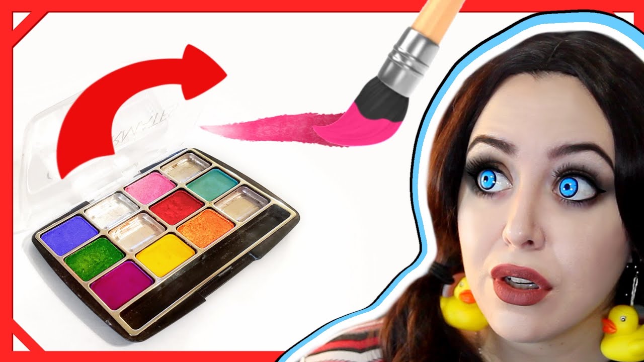 I turned old eyeshadow INTO PAINT
