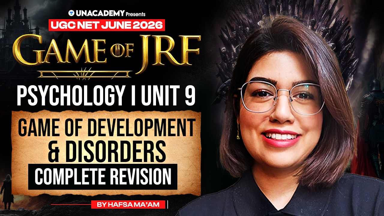UGC NET Psychology Development & Disorders One Shot Revision | UGC NET Psychology 2026 | Hafsa Mam