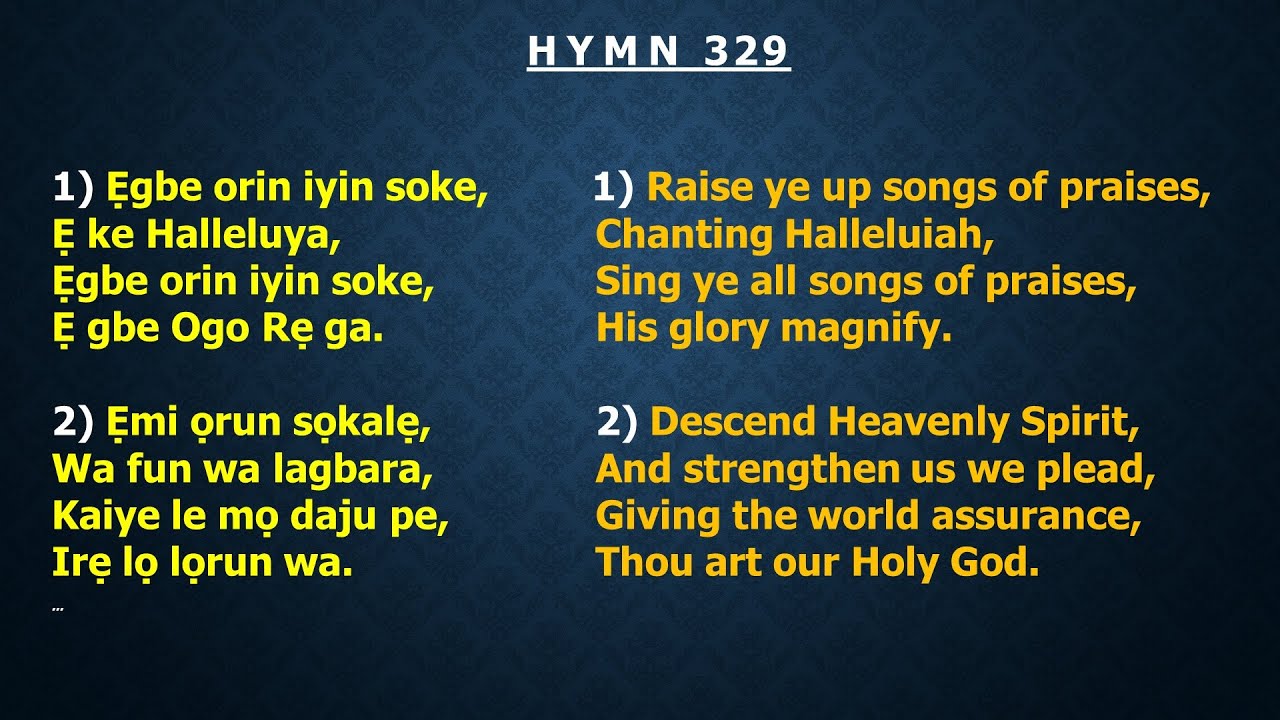CCC Hymn 329 (Egbe orin iyin soke...) Celestial Church of Christ,