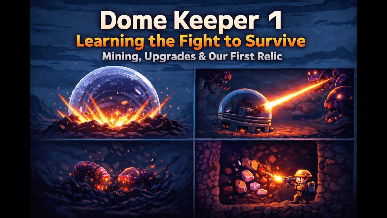 Dome Keeper 1: Learning the Fight to Survive | Mining, Upgrades & Our First Relic