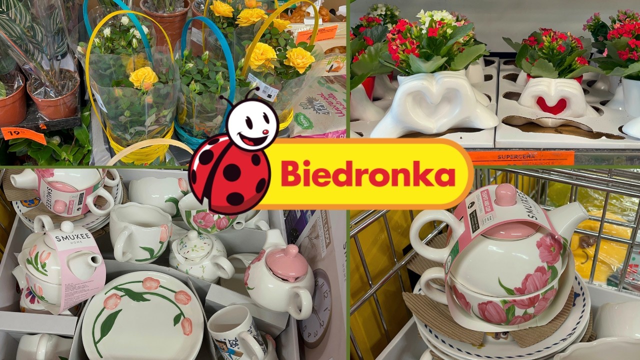 Przegląd roślin w Biedronce/Kwiaty na Dzień Kobiet🌸Piękna wiosenna zastawa 🌷🥀