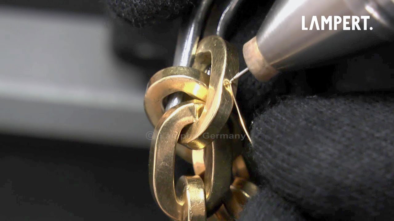 PUK Welding device – Repairing a dent in a hollow band / Delle in Armband reparieren