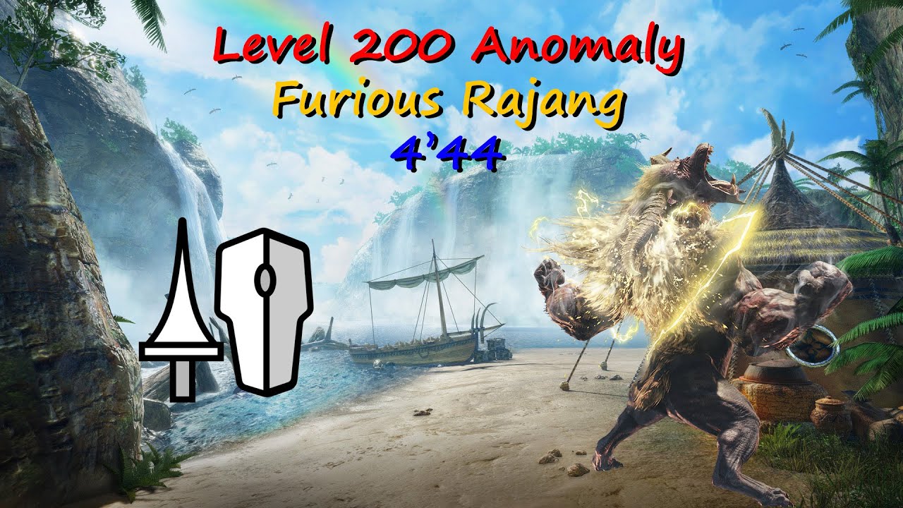 MHR Sunbreak: Level 200 Anomaly Furious Rajang Lance 4'44