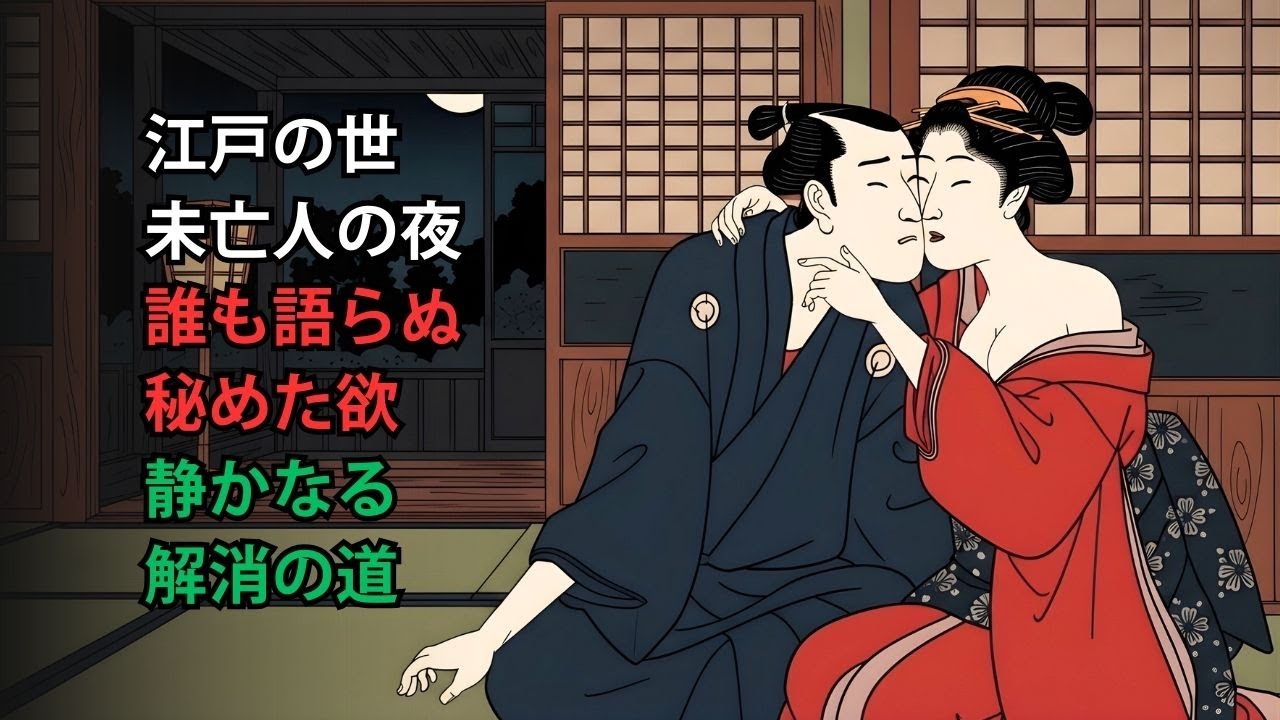 江戸時代の未亡人は夜をどう過ごしていたのか？あまり知られていない欲求の解消法