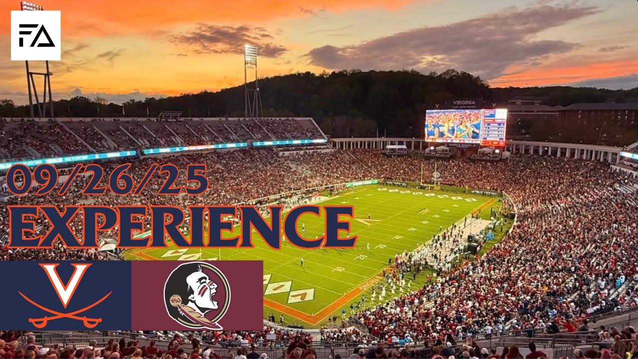 Virginia Football Experience vs Florida State 2025 (Live Crowd Atmosphere)