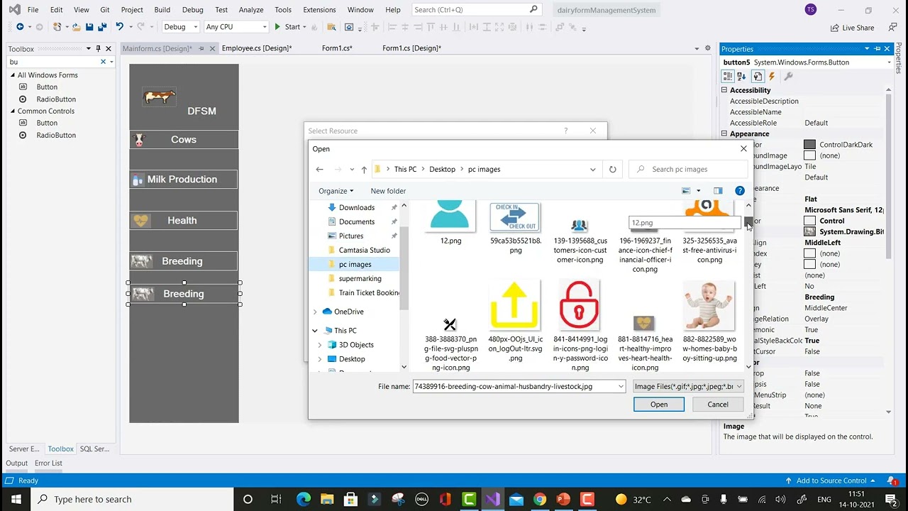 Dairy Management Project in C# | Part-1