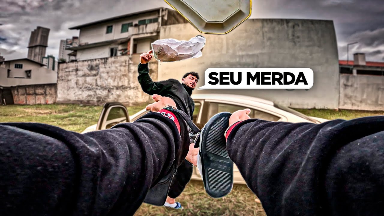 LEVEI CAFÉ DA MANHÃ PRO MEU IRMÃO MENDIGO E ELE CHUTOU TUDO…