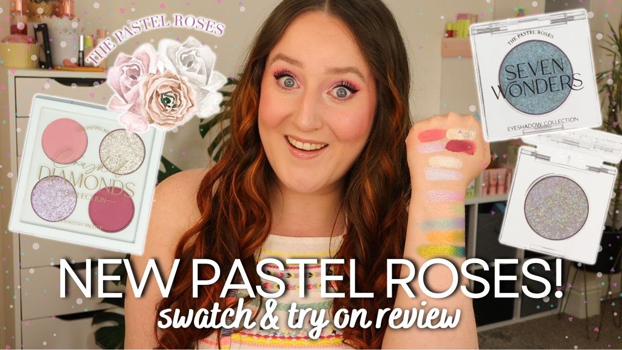 THE PASTEL ROSES TRY ON HAUL! Swatch & Review *NEW* Crushed Diamonds & Seven Wonders Eyeshadows!