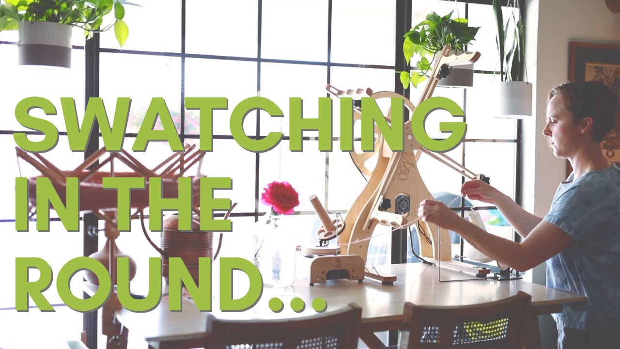COZY VLOG: Knitting a GAUGE SWATCH in the ROUND