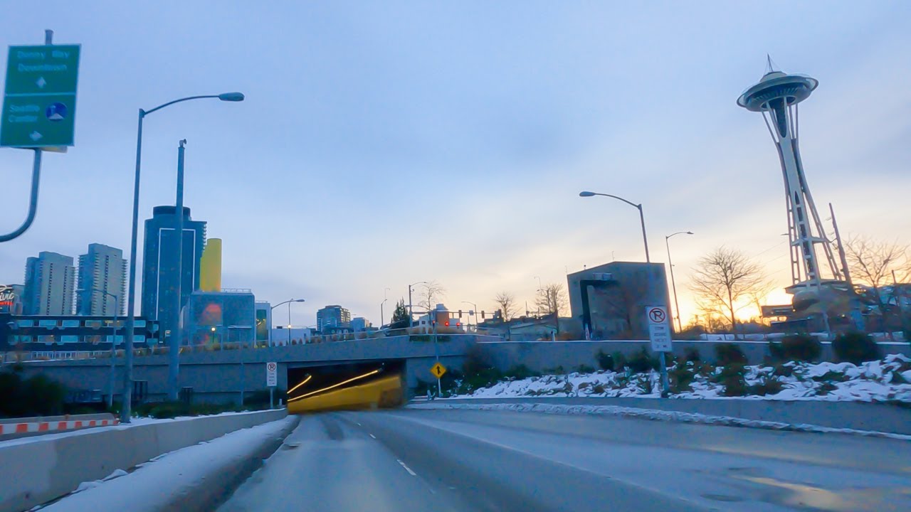 Driving Seattle - Aurora Ave to SODO (Starbucks Reserve/Headquarters | Happy New Year - Hello 2022!