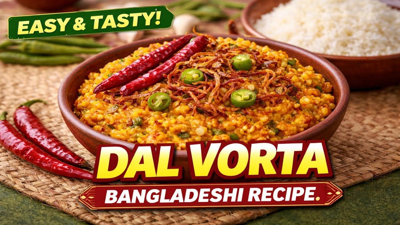 Dal Vorta Recipe | Easy Bengali Dal Vorta | Traditional Bangladeshi Food