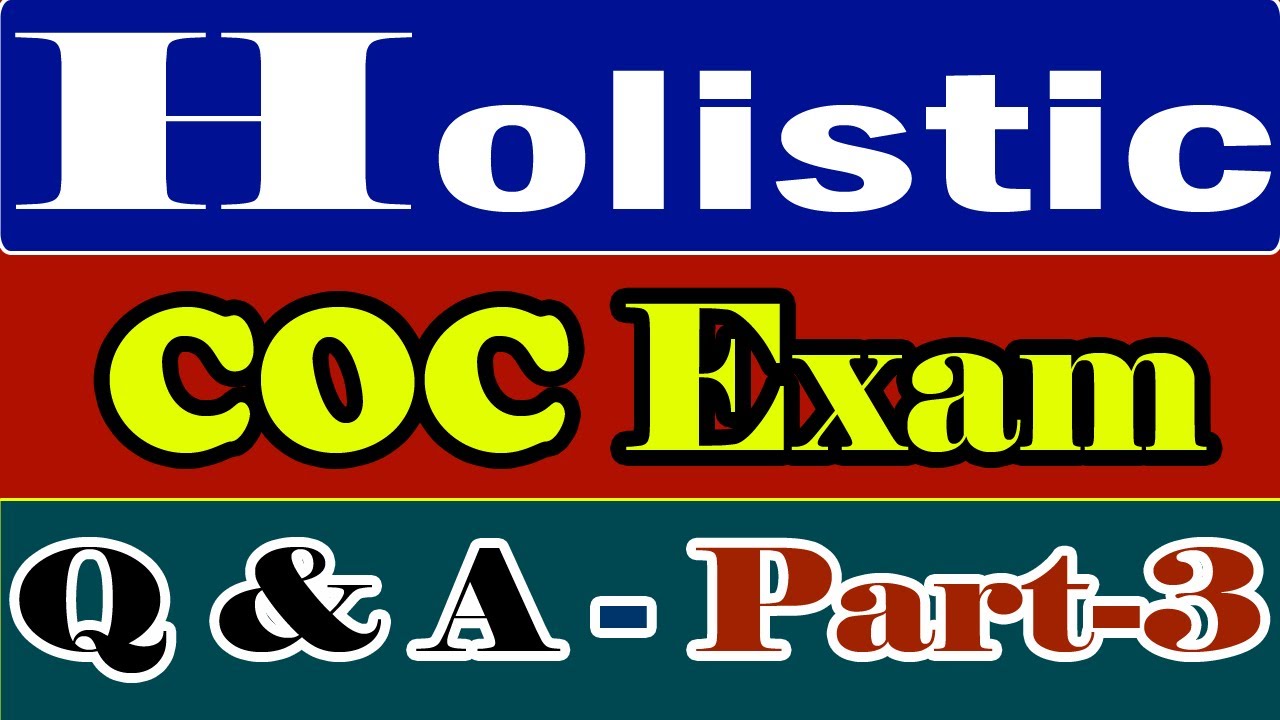 Holistic COC Exam  Accounting Level 4 ||  coc level 4 accounting
