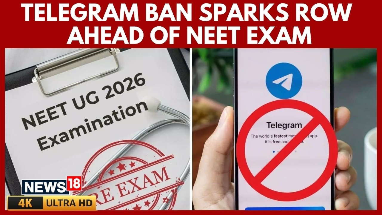NEET Re-Exam 2026 News | Government Bans Telegram Services Amid NEET Paper Leak Row | 4K | N18V
