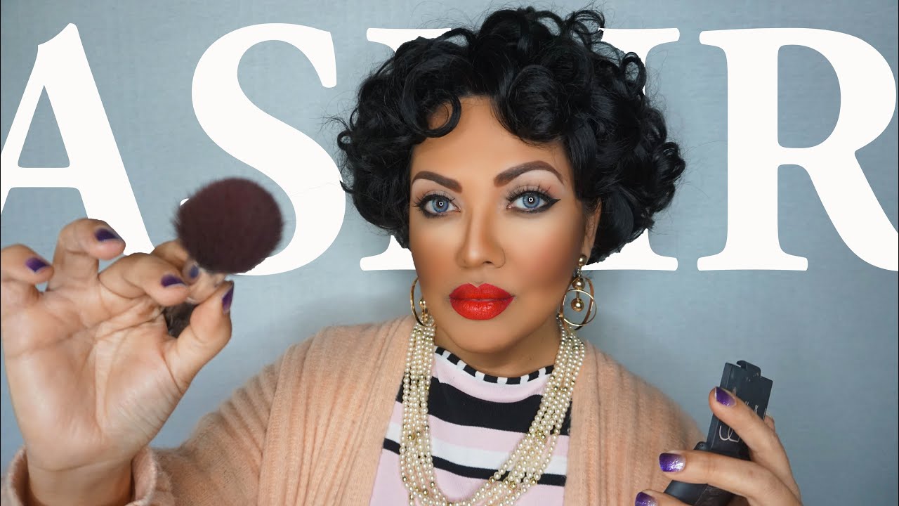ASMR Elizabeth Taylor does your Old Hollywood Makeup